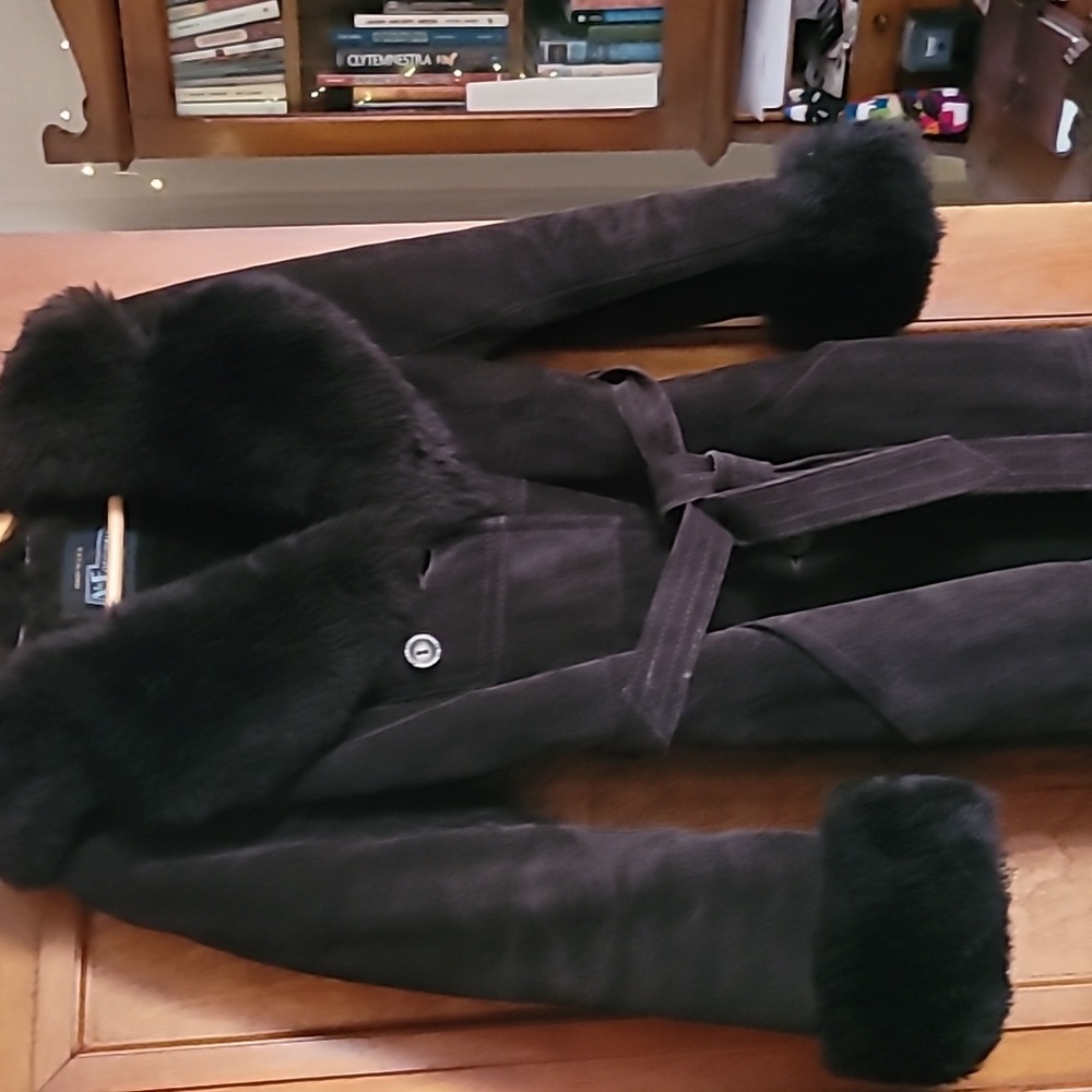 NOT FOR SALE AT THE MOMENT. DO NOT BUY. Gorgeous Dark Chocolate Heavy Suede Coat